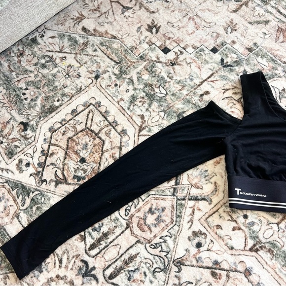 Alexander Wang Black Logo Band Top - Picture 7 of 8
